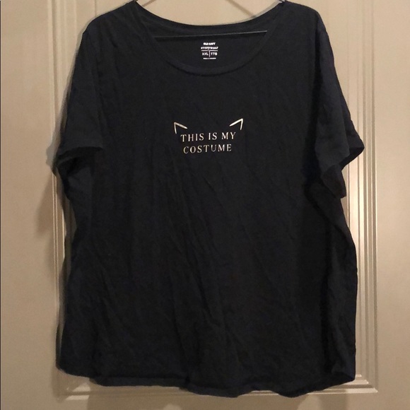 Old Navy Tops - This Is My Costume Cat Ears Tee Old Navy Black XXL